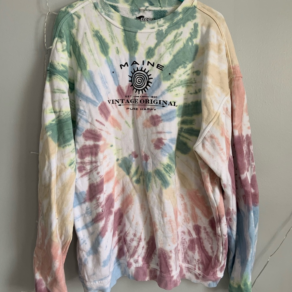 Vintage crew neck tie dye